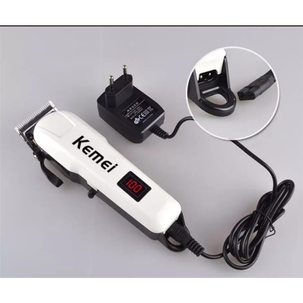 Tông Đơ Cắt Tóc Kemei 809A Chuyên Nghiệp Màn Hình Led Chính Hãng TVQ Store