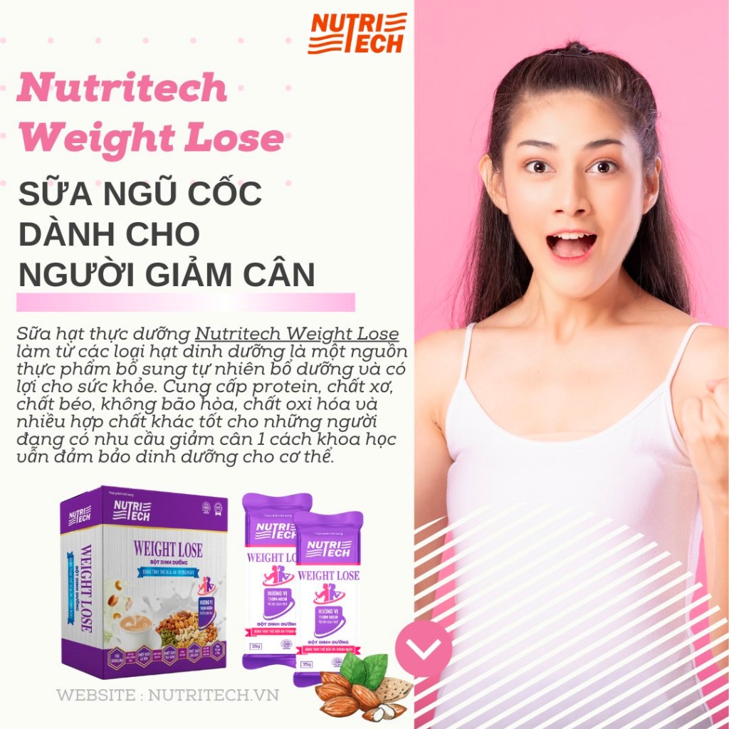Sữa hạt thực dưỡng Nutritech Weight Lose