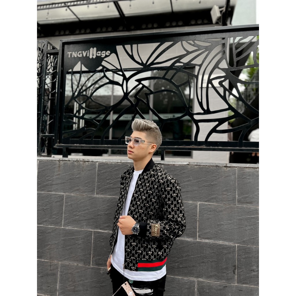 Aó bomber unisex dài tay nam AN37 chất nỉ bóng một lớp trẻ trung thể thao