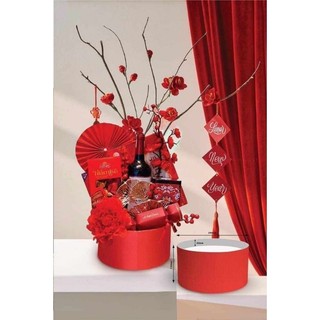 Giỏ trụ, hộp cắm hoa size to làm quà tết, giỏ quả, đáy gỗ cứng cáp chắc chắn