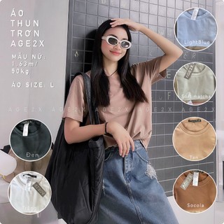 Những Màu Sắc Mới Cho Mùa Hè 2024 - Áo Thun AGE2X Phong Cách Hàn Quốc Nam Nữ Đều Mặc Được.