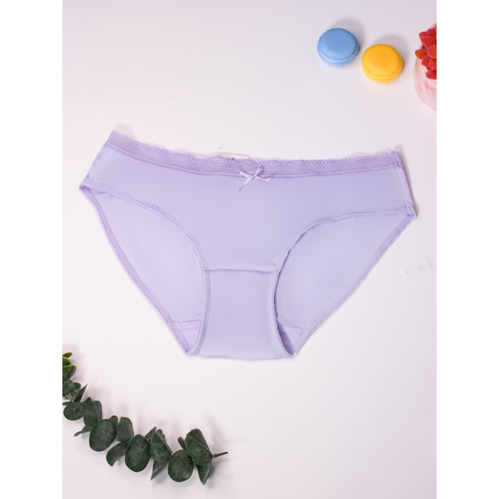 Combo 5 Quần lót bikini nữ Misaki trơn dáng cơ bản thoáng mát mỏng nhẹ M1027