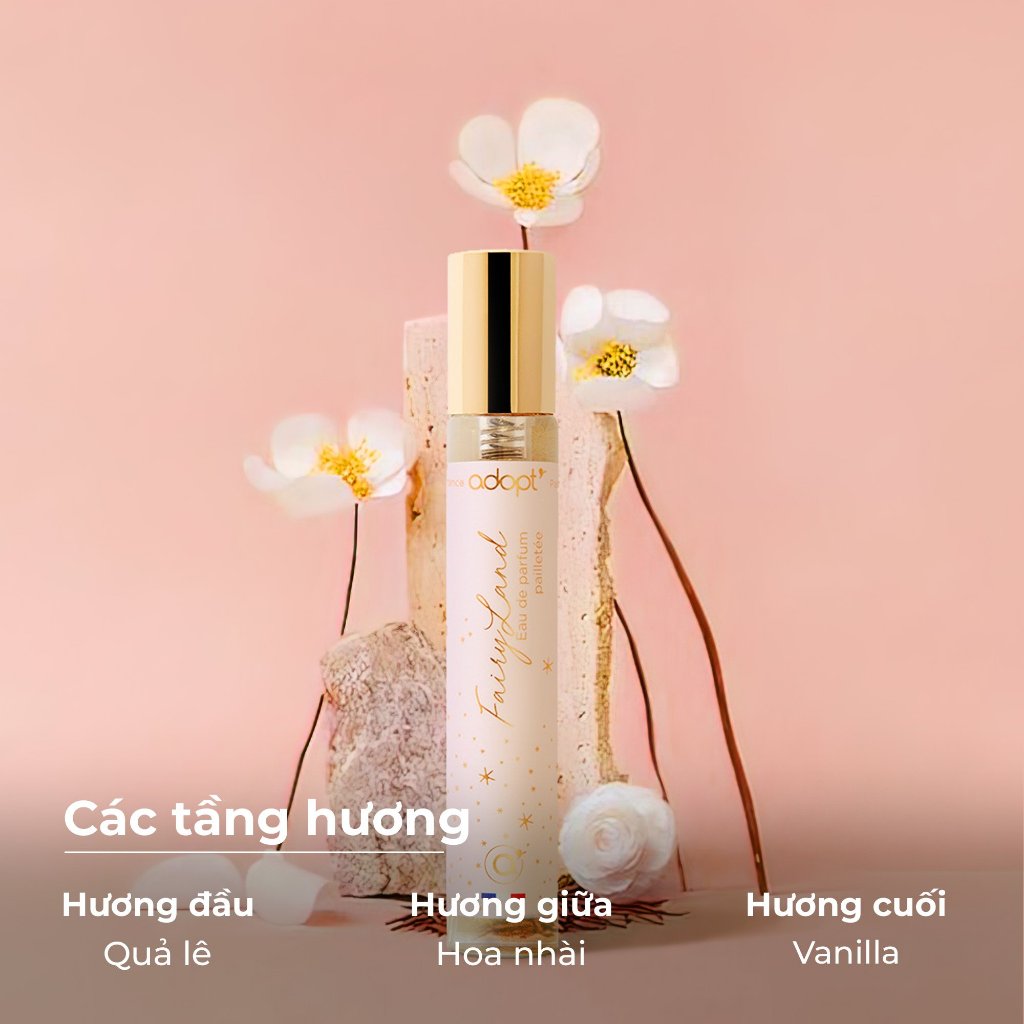 Nước hoa nữ mini ADOPT EDP 10ml chính hãng thơm lâu Quyến Rũ Ngọt Ngào Sang Trọng