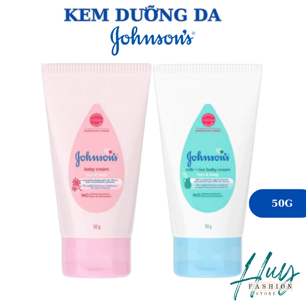 Kem dưỡng da Johnson baby tuýp 50g. Jonson giúp bôi nẻ, dưỡng ẩm an toàn cho bé (Hàng chính hãng)