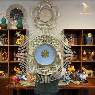 Đồng hồ trang trí treo tường 3d cao cấp, đồng hồ nghệ thuật decor nhà cửa đẹp