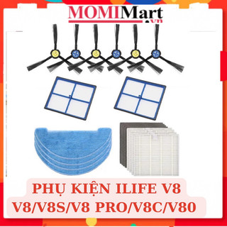 Phụ kiện thay thế cho robot ilife v8s , ilife x750 ,ilife x787, ilife x785 , ilife v80