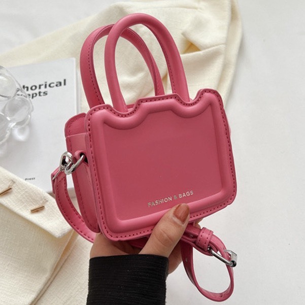 Túi xách Mini đeo chéo 2 quai dễ thương phong cách Hàn Quốc