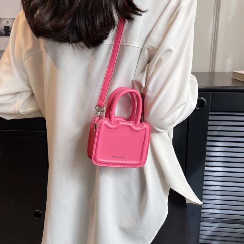 Túi xách Mini đeo chéo 2 quai dễ thương phong cách Hàn Quốc