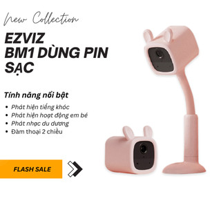 [Nhập ELEZ15 giảm 10%] camera trông trẻ không dây pin sạc ip wifi ezviz BM1 phát hiện tiếng khóc