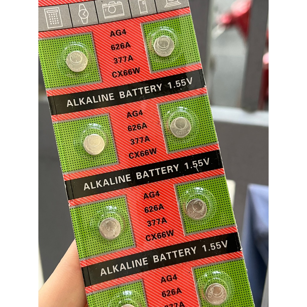 Vỉ 10 viên  pin Soda AG4 G4 LR626 626 SR626SW