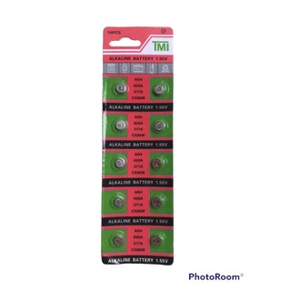 Combo 5 vỉ pin Soda LR626 626 AG4 G4 Alkaline 1.55V