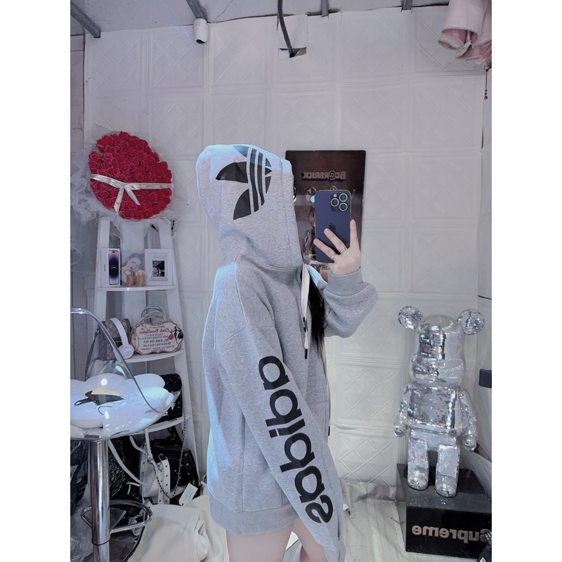 Áo Khoác nỉ dass dập full tay mũ hai lớp siêu dày JELLYSTORE về đù 4 màu ảnh thật kèm ảnh mẫu siêu đẹp