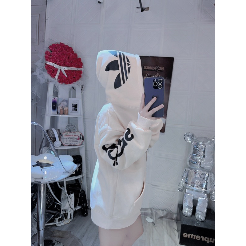 Áo Khoác nỉ dass dập full tay mũ hai lớp siêu dày JELLYSTORE về đù 4 màu ảnh thật kèm ảnh mẫu siêu đẹp