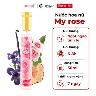Nước hoa nữ ADOPT MY ROSE EDP 30ml chính hãng Pháp lưu hương thơm lâu Sang Trọng Cuốn Hút