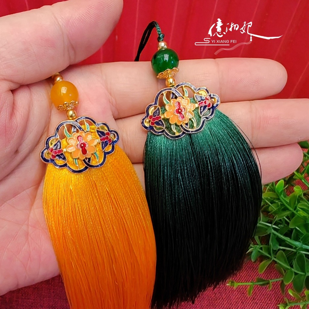 Dây tua rua treo trang trí quạt, kéo - Phụ kiện tranh thêu chữ thập
