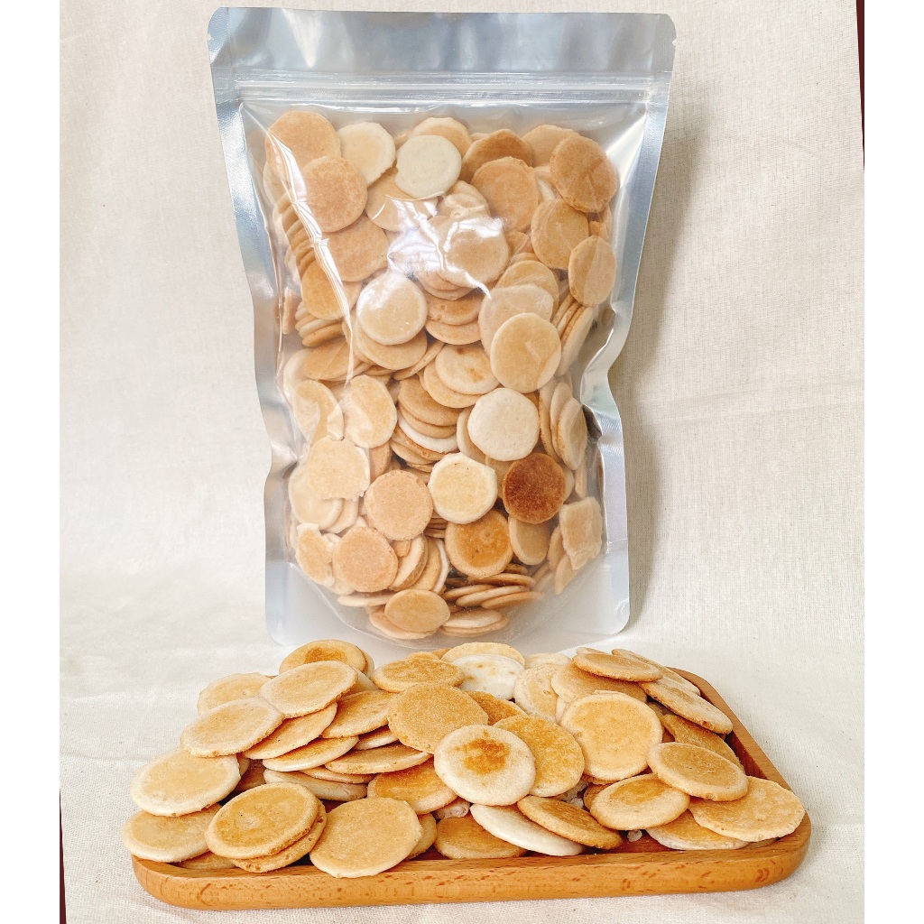 Bánh Đồng Tiền Tuổi Thơ túi zip 500g MamiFood