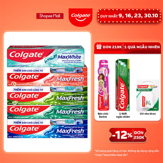 Kem đánh răng Colgate Maxfresh the mát dài lâu gấp 10 lần 225g
