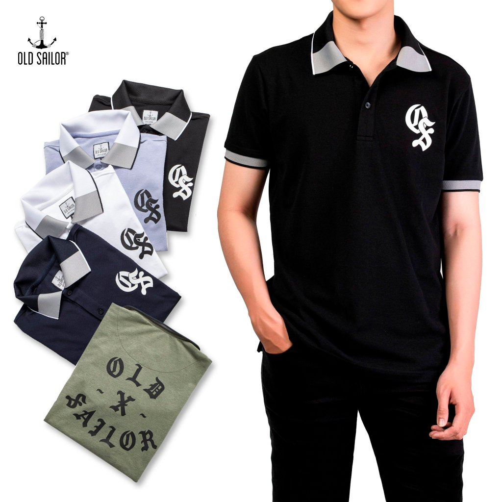 Áo polo in họa tiết Old Sailor - O.S.L POLO - 88394 - Big size upto 4XL