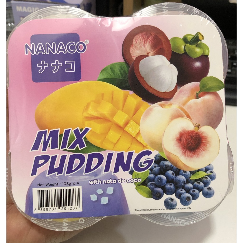 Thạch dừa pudding Nanaco 432gr đủ mùi của Thái Lan - Date 01/2024