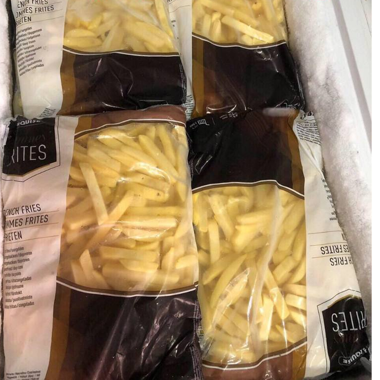 Khoai tây đông lạnh cắt sợi và múi 1kg Marquise của Bỉ - Date 07/08/2024