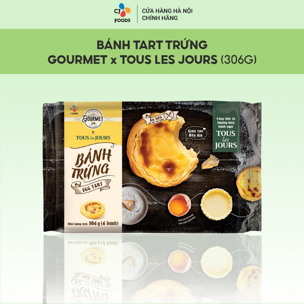 Bánh Tart Trứng / Bánh Tart Phô Mai CJ Gourmet x Tous les Jours _ Thơm ngon tiện lợi