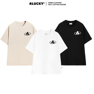 Áo Thun In Phông Rộng Unisex Tay Lỡ 4Lucky 6062 "Four Pixel" Oversize