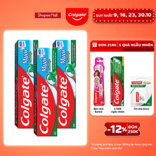 Bộ 3 kem đánh răng Colgate bảo vệ nướu Muối Thảo Dược Herbal Salt 225gx3