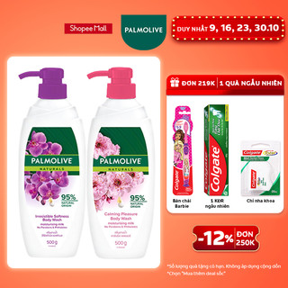 Sữa tắm Palmolive chiết xuất thiên nhiên dưỡng da ẩm mịn từ hoa 500g