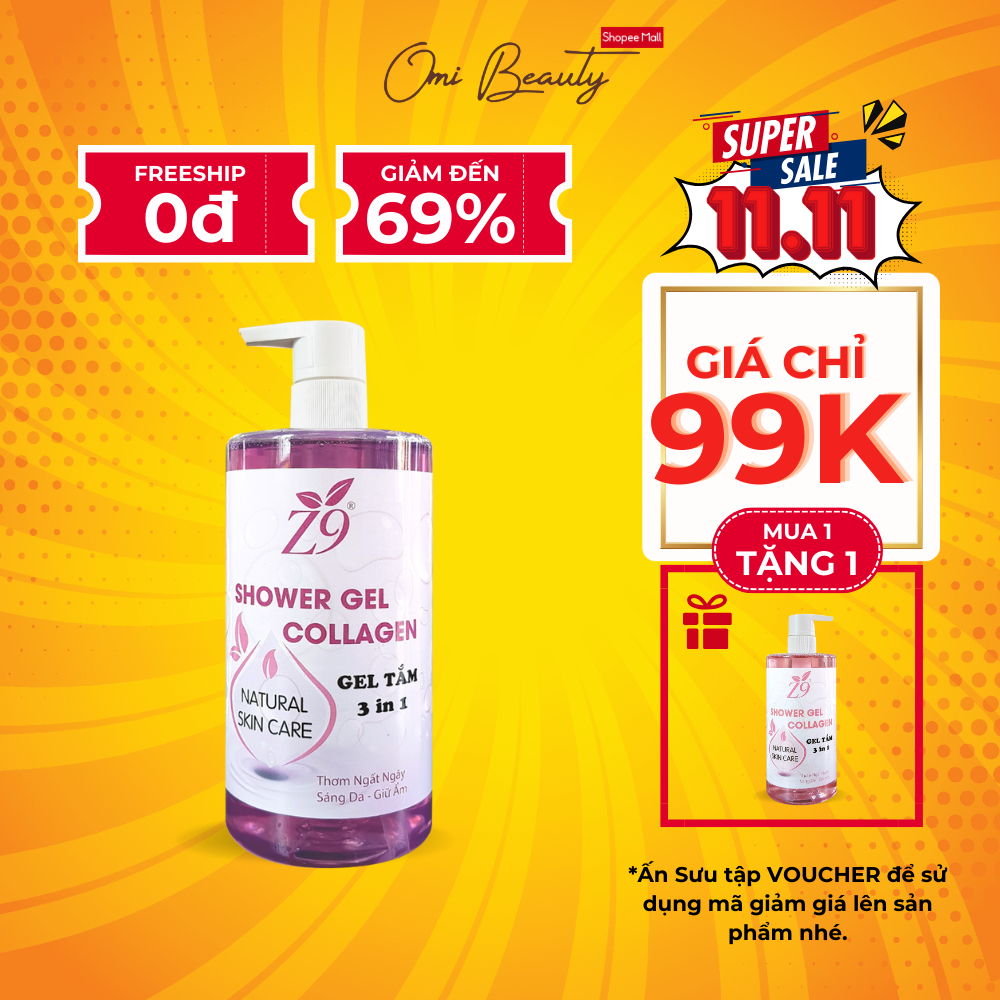 Gel Tắm Z9 Mùi Hương Nước Hoa Quý Phái ( 580ml) Z78Z79K