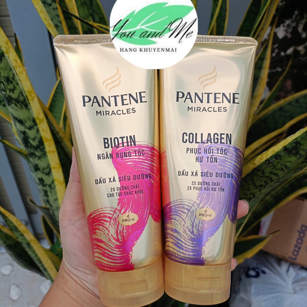 Dầu xả Pantene ngăn rụng tóc/ Phục Hồi Hư Tổn 3 Phút Diệu Kì tuýp 150ML