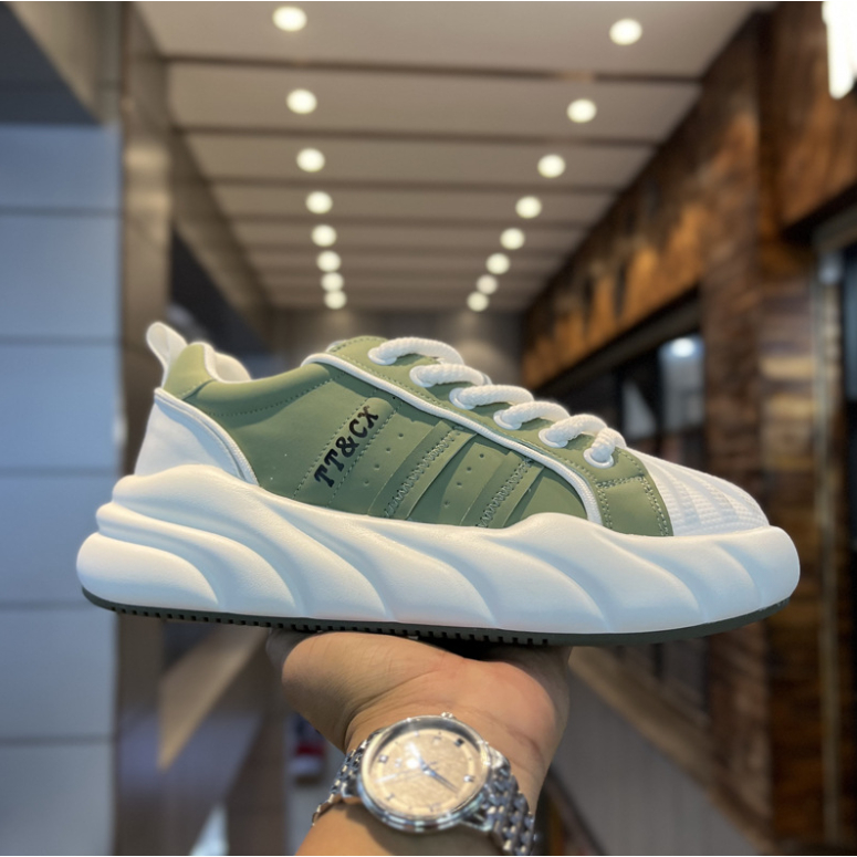 Giày thể thao sneaker nam The Jinx street style dây to , đế tăng cao mũi sò new 2024