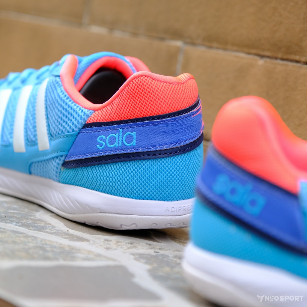 Giày Bóng Đá Futsal Top Sala Xanh Da Đế Trắng IC