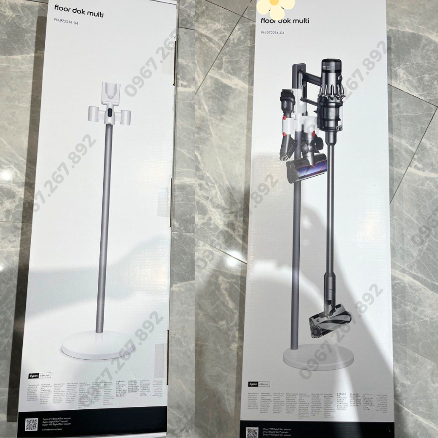 Chính hãng fullbox - DYSON Floor Dok Đế sạc / Giá treo máy hút bụi V12 , SV20