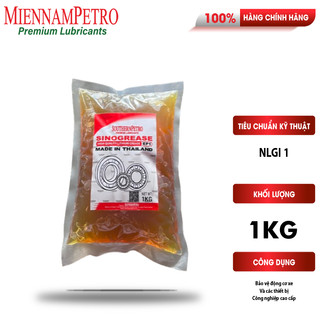 Mỡ bôi trơn miennampetro sinogrease lithium ep1 nlgi 1 1kg bảo vệ ô tô công nghiệp cao cấp