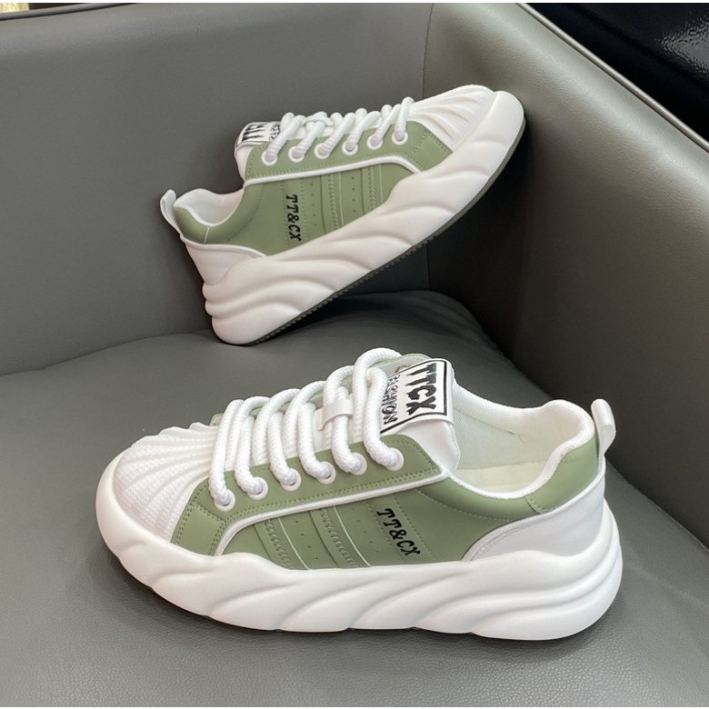 Giày thể thao sneaker nam bản street style dây to , đế tăng cao mũi sò new 2023