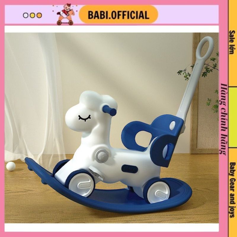 Ngựa Bập Bênh Cho Bé 3in1 Đa Chức Năng Kết Hợp Chòi, Đẩy Tiện Ích-Hàng Nhập Khẩu Chất Lượng, An Toàn Cho Bé 1-7 Tuổi