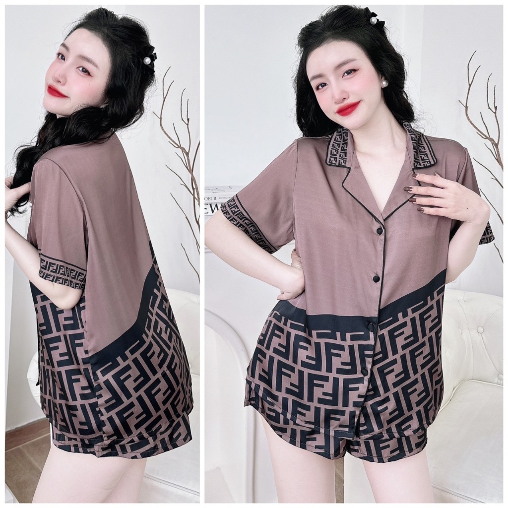 Bộ đùi nữ bigsize dưới 70kg mặc nhà thoải mái dễ thương vải lụa latin loại 1 mịn mát MY STORE