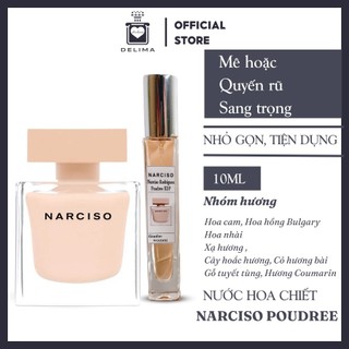 Nước hoa nữ Narciso poudree mẫu thử 10ml. Thương hiệu quốc dân quyến rũ -delima