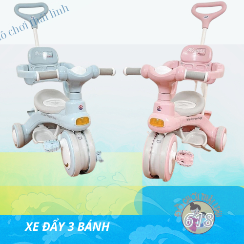 XE ĐẨY CHO BÉ -XE ĐẨY EM BÉ CAO CẤP 618 CÓ NHẠC VÀ ĐÈN