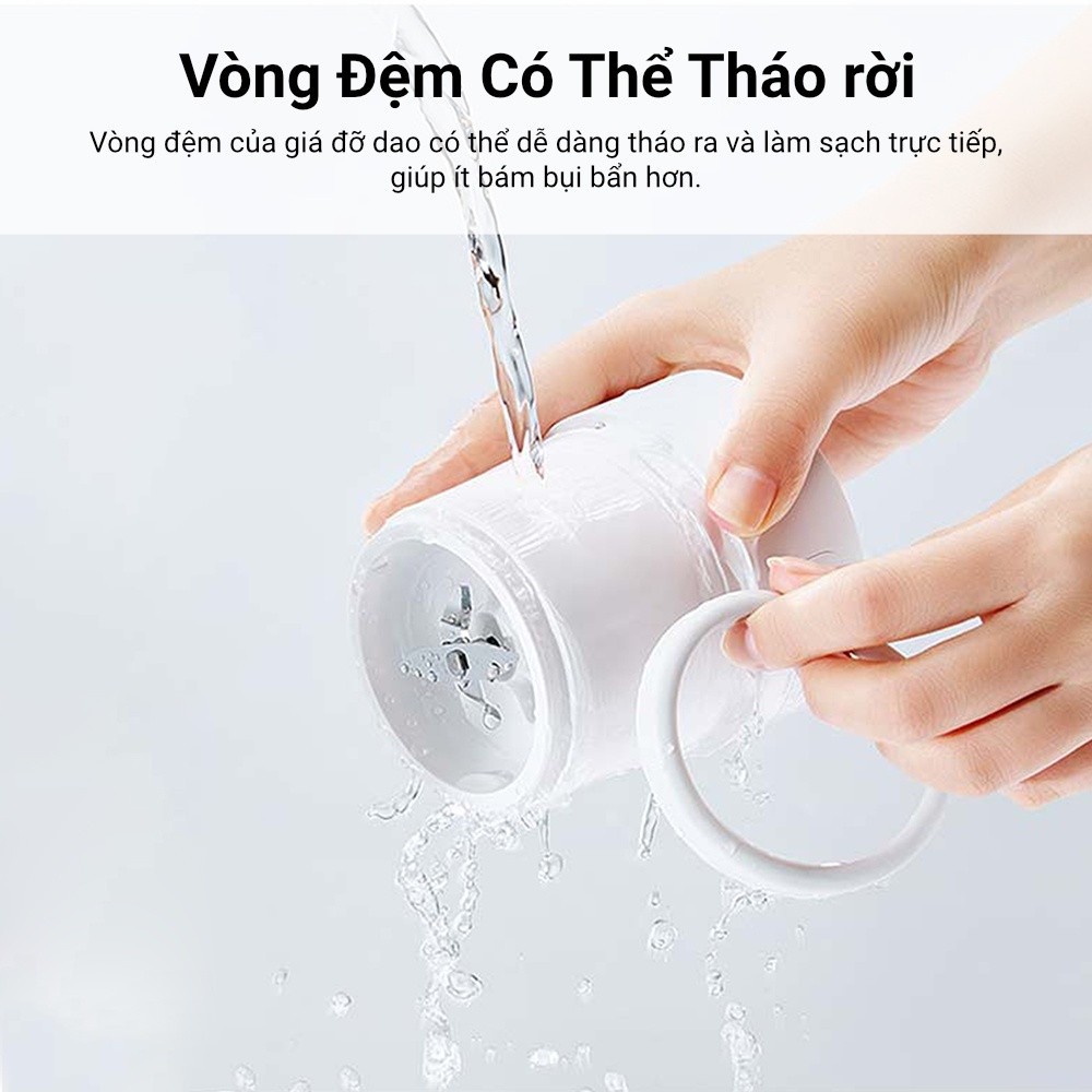 Máy xay sinh tố cầm tay Xiaomi Mijia MJZZB01PL Gen 2 đa năng dung tích 300ml - Hàng chính hãng