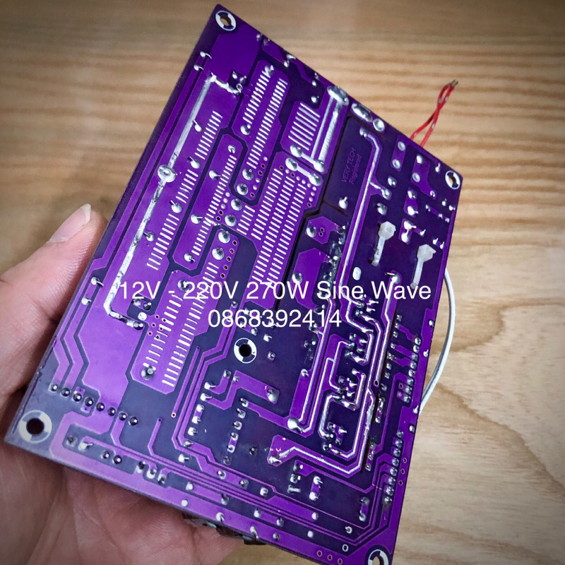 Mạch inverter 12V lên 220V 270W SINE CHUẨN
