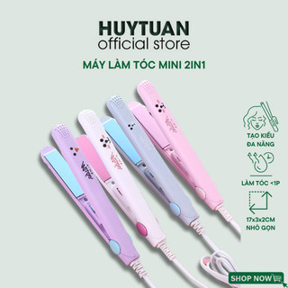 Máy uốn tóc duỗi tóc mini Make Time 2in1 - Máy là tóc, máy ép tóc làm tóc nhỏ gọn bỏ túi