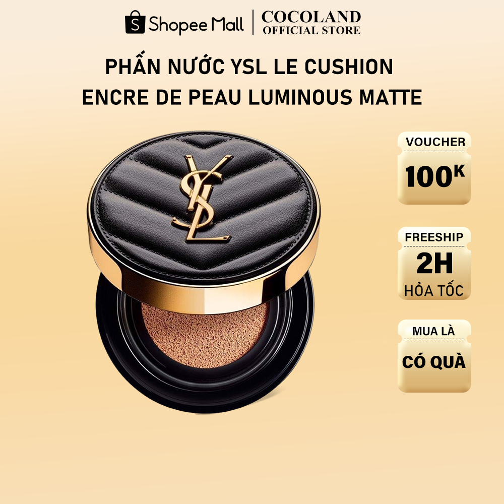 Phấn Nước YSL Le Cushion Encre De Peau Luminous Matte SPF 50 PA+++14g - DR85 0