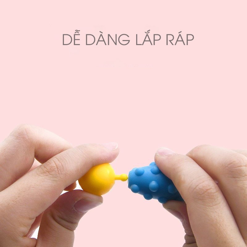 Đồ chơi lắp ghép, xâu hạt 550 chi tiết cho bé thoả sức sáng tạo, tập làm Bờm- Vòng Tay- Nhẫn và các đồ trang sức.