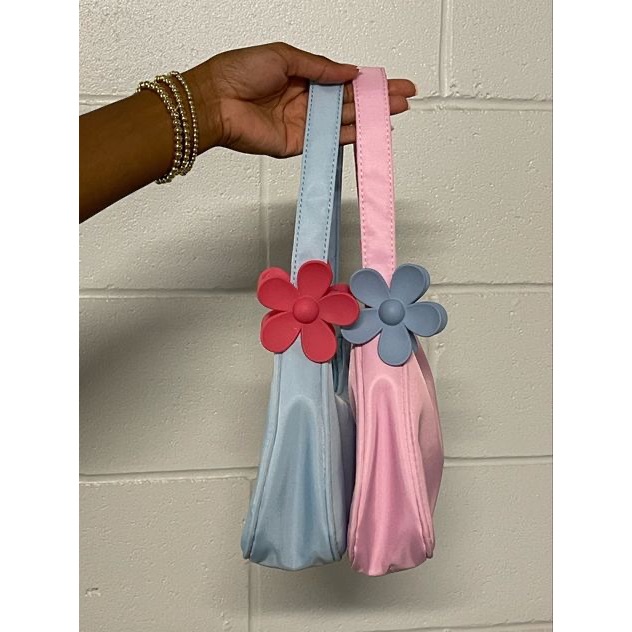 Kẹp tóc hoa hoạ tiết hoa xinh xắn màu sắc pastel dễ thương keo lỳyyy - H50