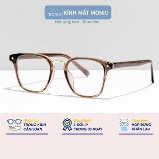 Gọng kính cận thời trang nam nữ MONIO dáng vuông unisex màu sắc thời trang chất liệu nhựa dẻo A2139