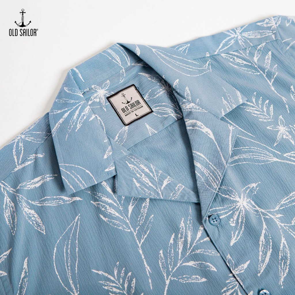 Áo sơ mi coban vải sợi tre Old Sailor - Blue - SMXA88561 - xanh - Big Size Upto 5XL
