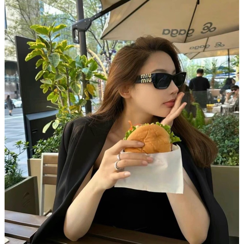 Kính mát miu miu dáng vuông cao cấp ,kính râm mimiu unisex tròng uv400