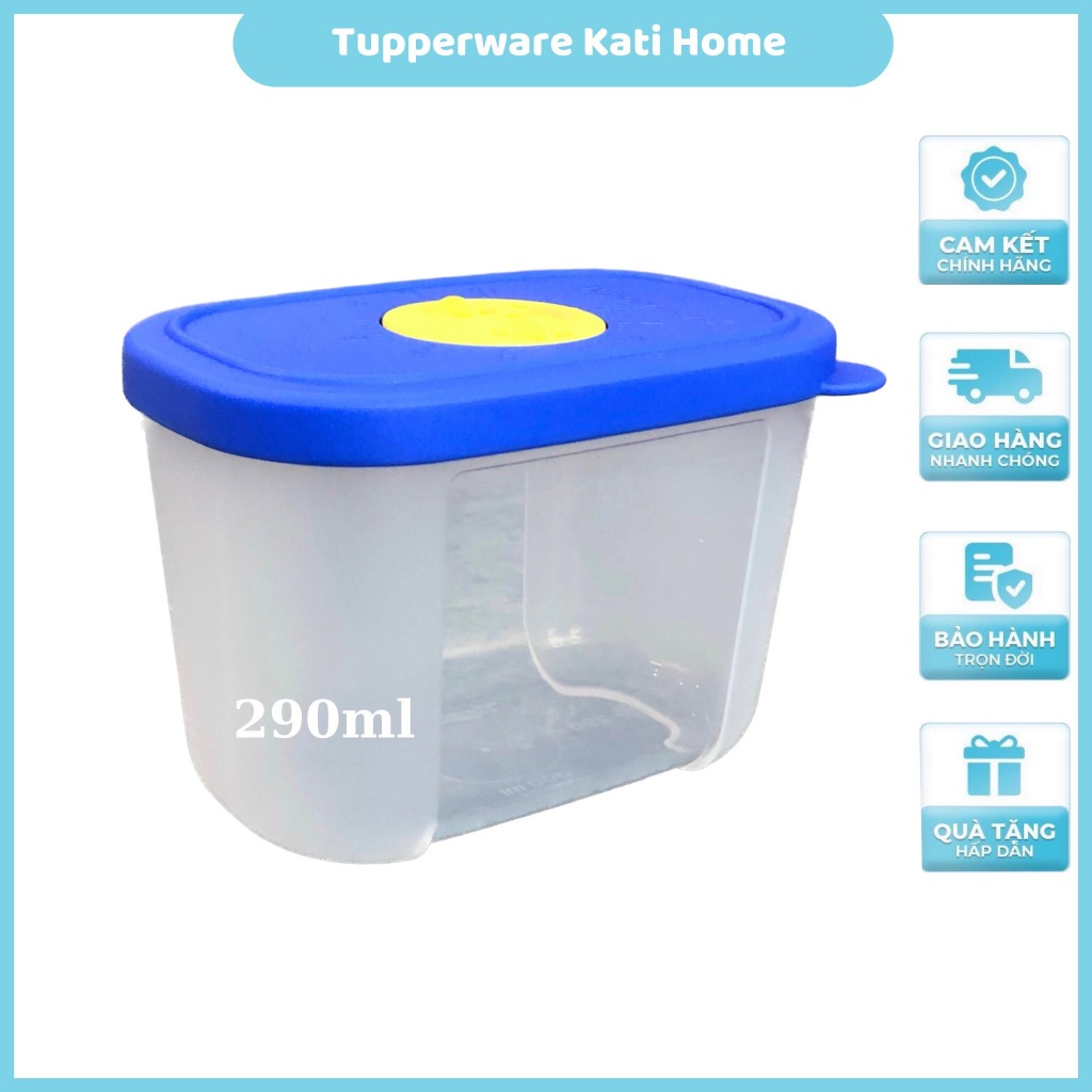 Hộp đựng thực phẩm ngăn đông Mini Freezermate 290ml Tupperware trữ thịt tôm nấu canh, phân tứ ăn thành từng bữa