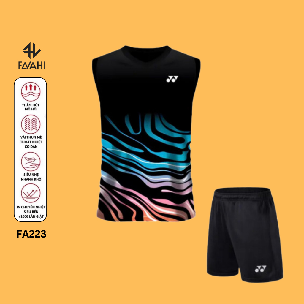 Áo cầu lông, quần cầu lông Yonex FA223 chuyên nghiệp mới nhất sử dụng tập luyện và thi đấu cầu lông FAVAHI FAVAHI STORE